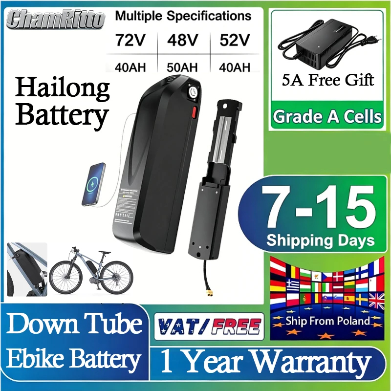 Ebike Conversion Kit 72V 3000W - Kit de conversion 52V 2000W, batterie