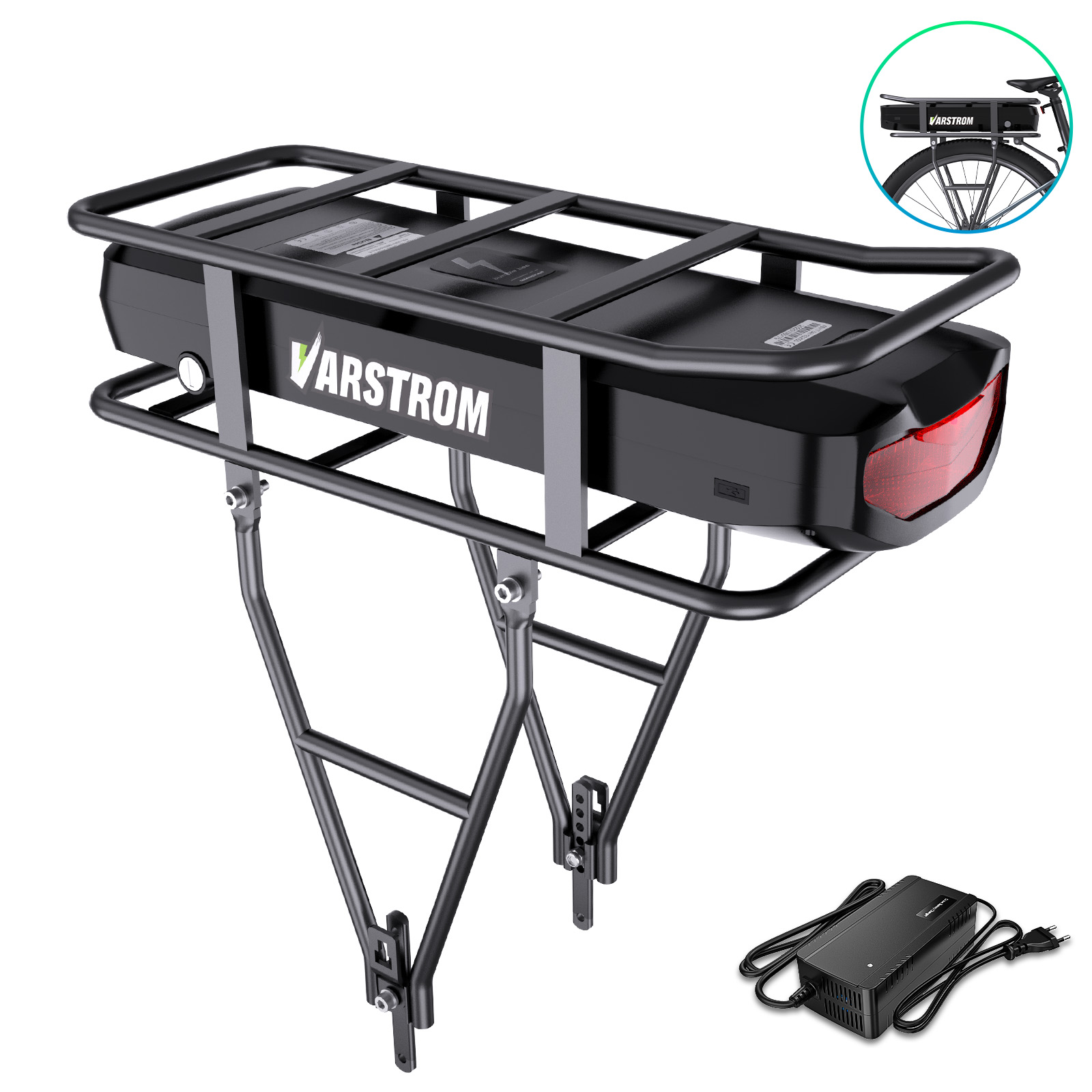 Ebike Battery 48V 20Ah Hailong - Batterie de support de vélo électrique
