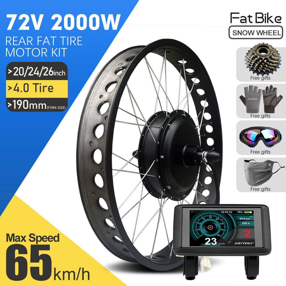 Fat Tire Ebike Conversion Kit 2000W - Kit de conversion de vélo électrique