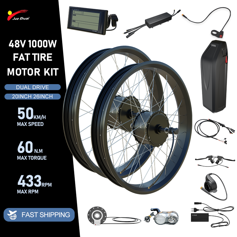 Fat Tire Ebike Conversion Kit 2000W - Kit de conversion de vélo électrique
