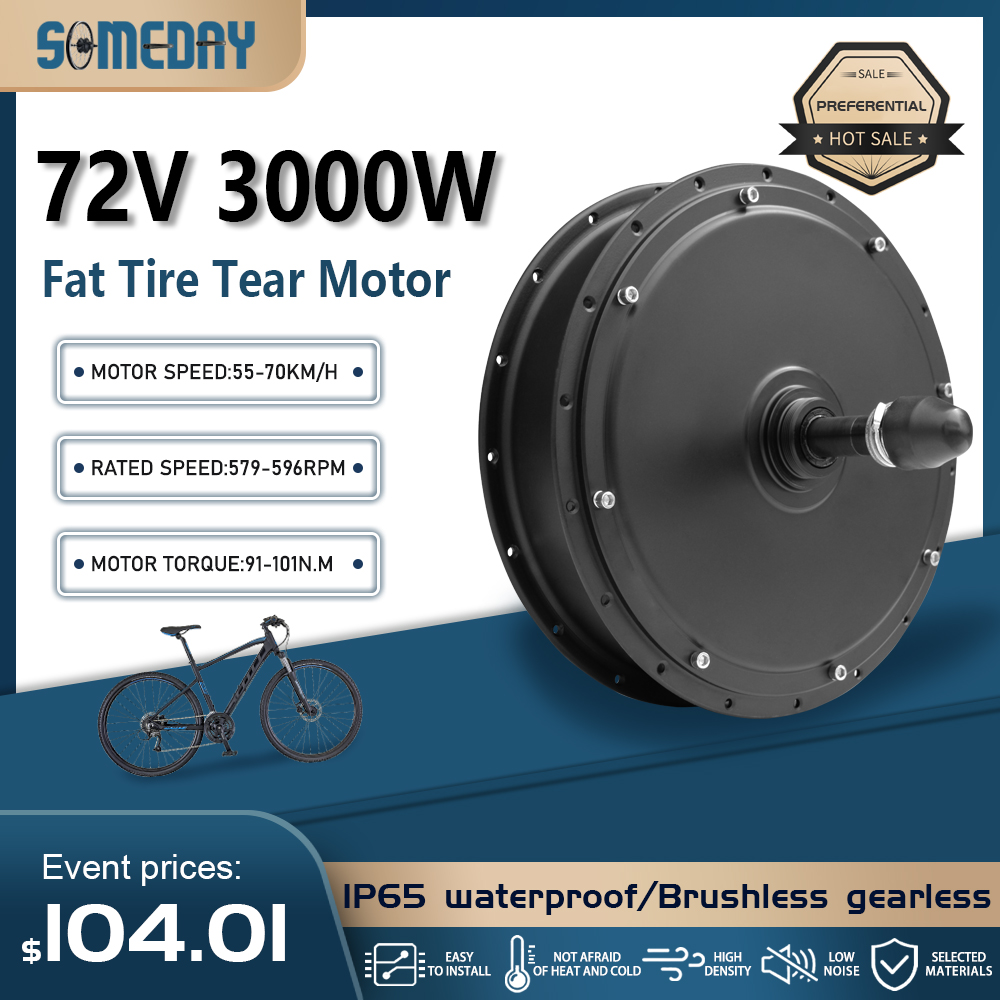 Ebike Conversion Kit 72V 3000W - Moteur de vélo électrique à pneus
