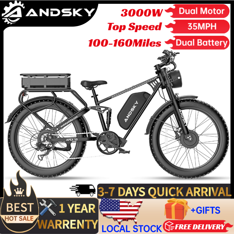 Mid Drive Motor Kit 52V 1000W - Vélo électrique tout-terrain ANDSKY Apex50 AWD