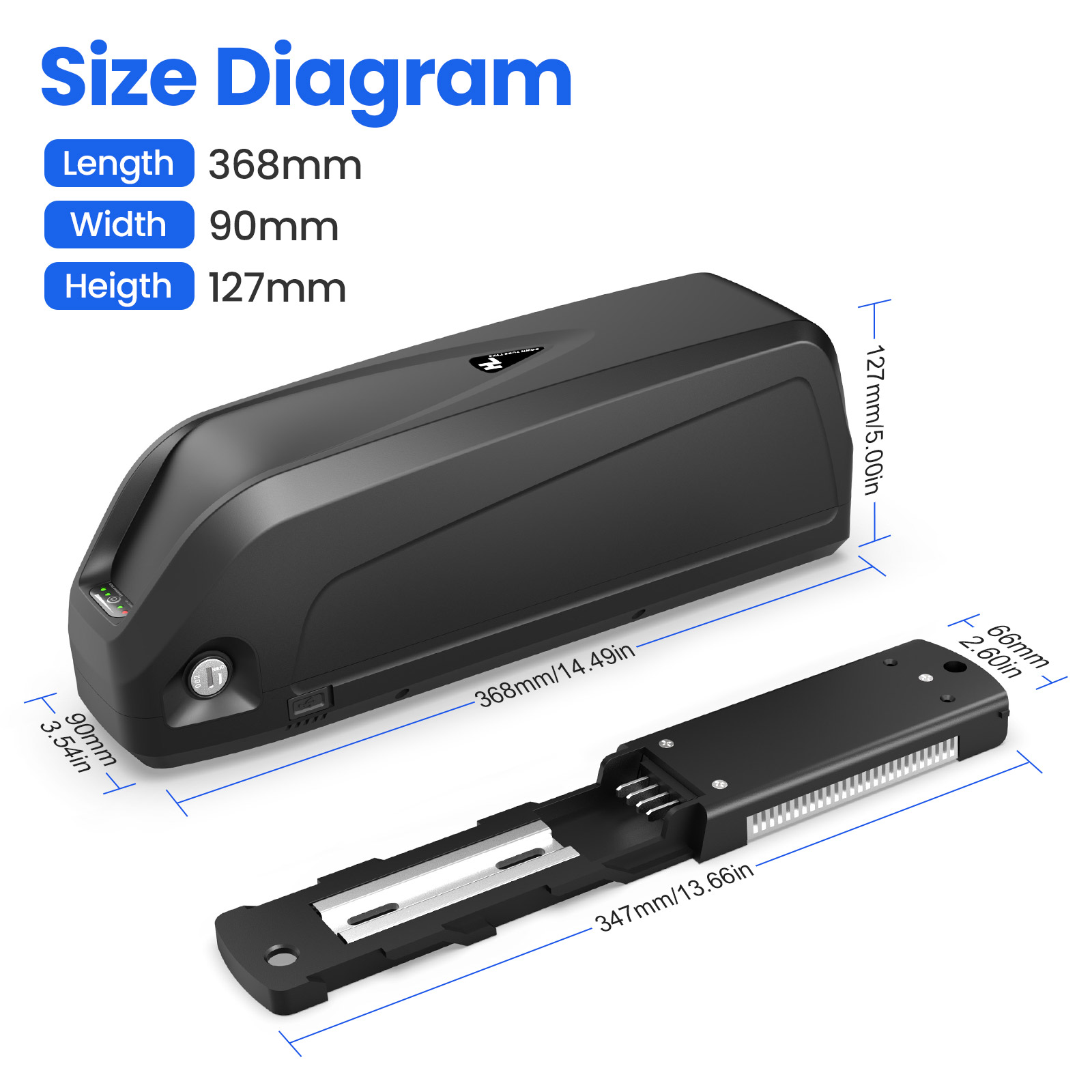 Batterie de vélo électrique 21 - Ebike Battery 48V 20Ah Hailong avis et prix