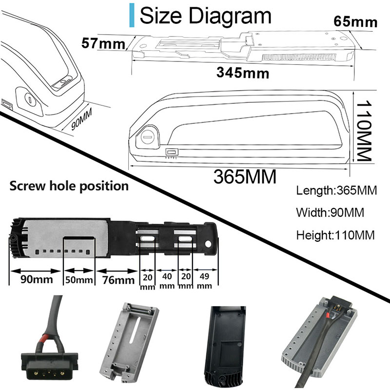 Batterie de remplacement au li - Ebike Battery 48V 20Ah Hailong avis et prix