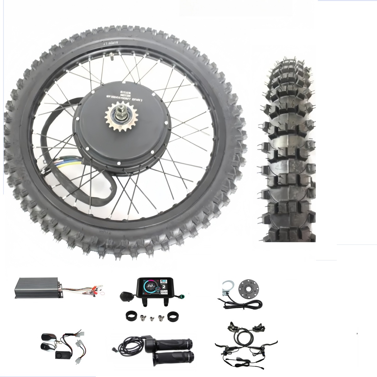 Kit de Conversion de roue arri - 72V 5000W Hub Motor Kit avis et prix