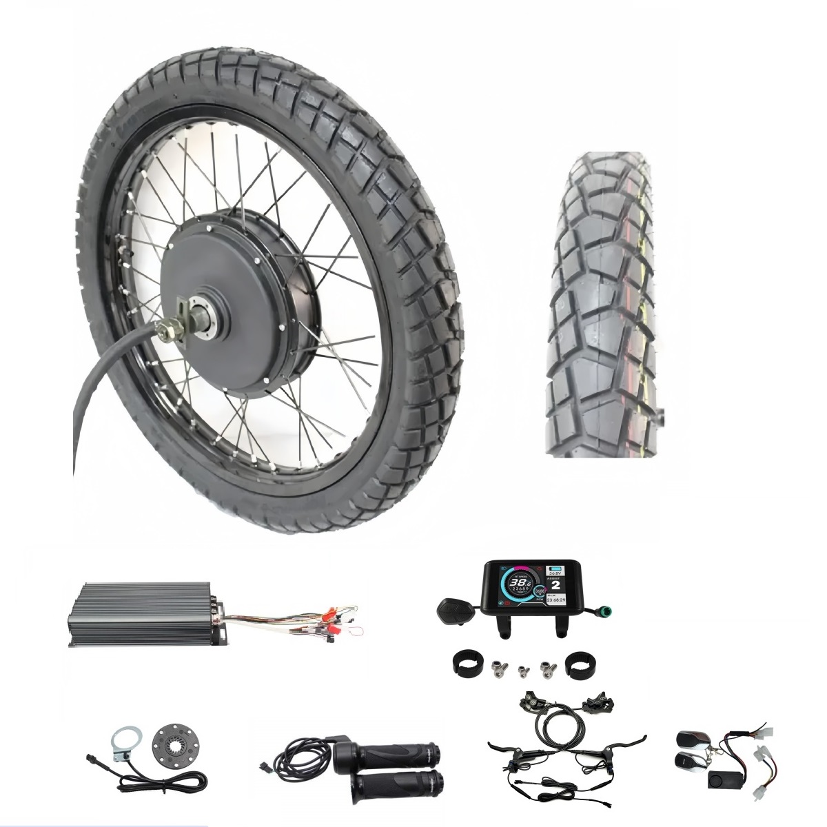 Kit de Conversion de roue arri - 72V 5000W Hub Motor Kit avis et prix