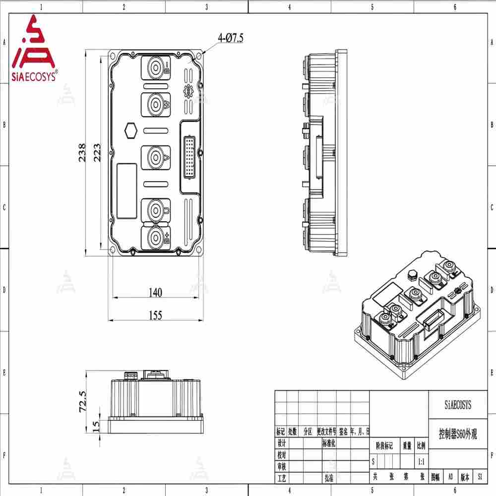 Contrôleur de moteur BLDC à on - Programmable Bldc Motor Controller 96V avis et prix