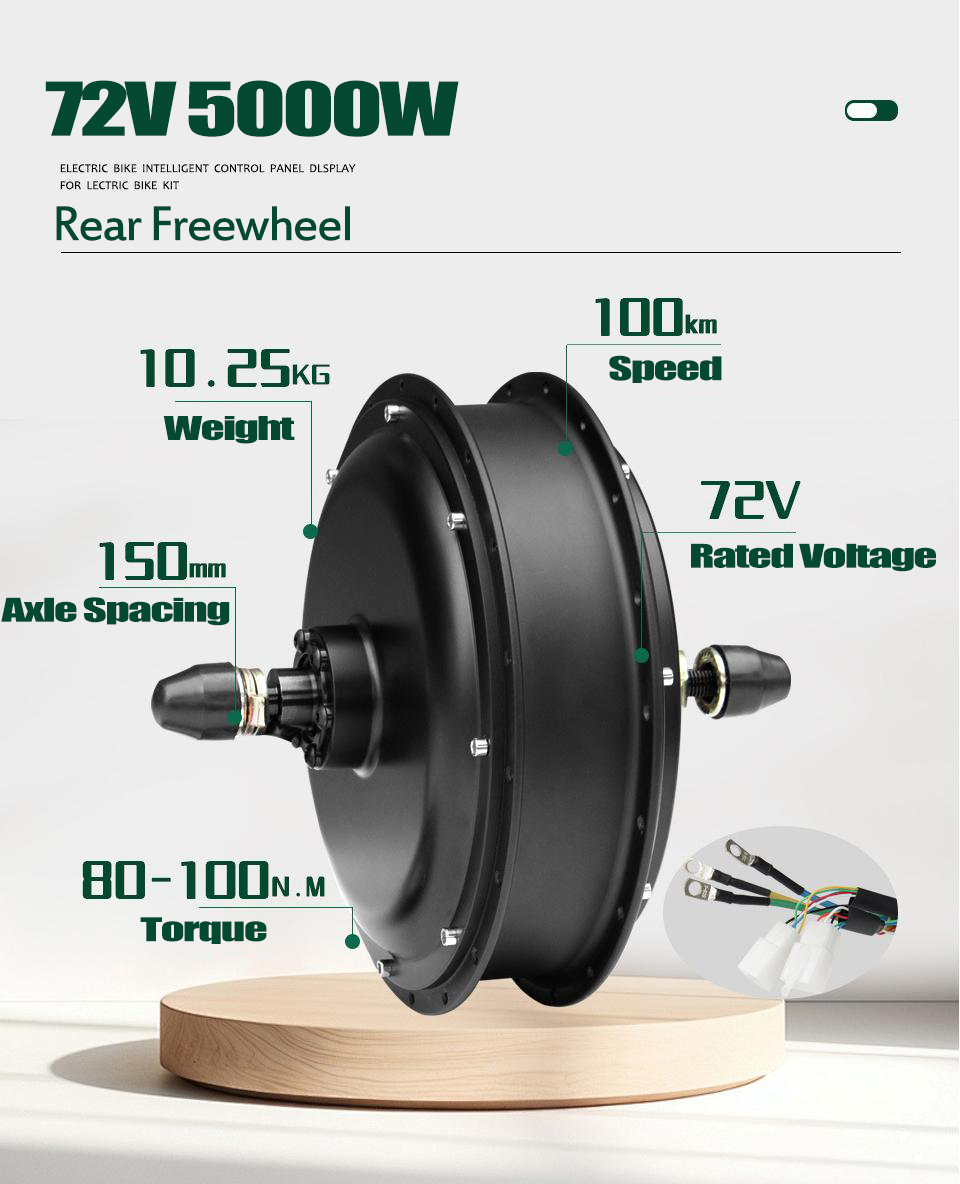 Nouveau kit de conversion de v - 72V 5000W Hub Motor Kit avis et prix