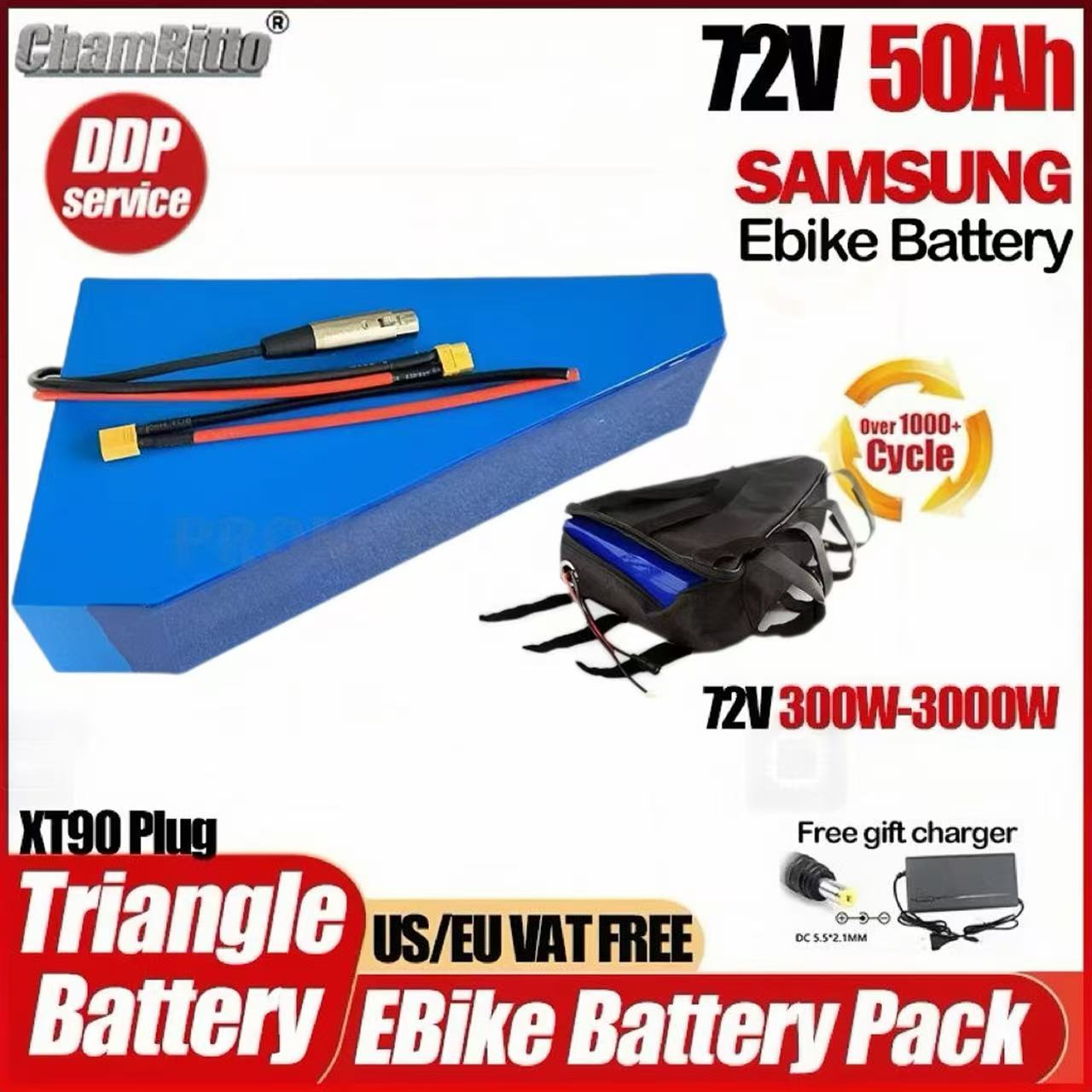 Kit de conversion de vélo élec - Electric Bicycle Battery 72V 30Ah avis et prix