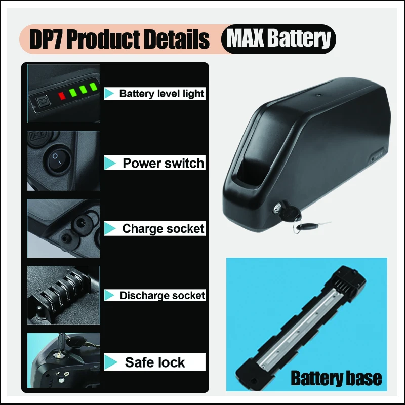Batterie de vélo électrique Po - Electric Bicycle Battery 72V 30Ah avis et prix