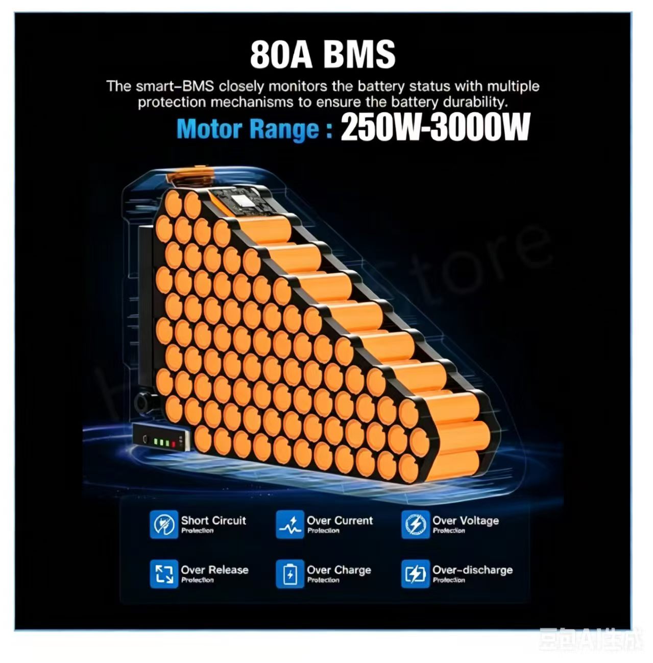 Batteries pour Vélo Électrique - Electric Bicycle Battery 72V 30Ah avis et prix