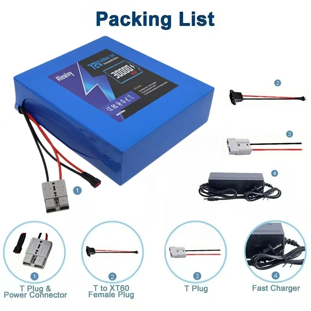 Batterie au lithium 21700 haut - Electric Bicycle Battery 72V 30Ah avis et prix