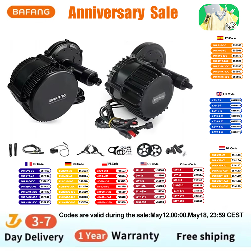 Bafang-kit de motorisation de  - Mid Drive Motor Kit 52V 1000W avis et prix