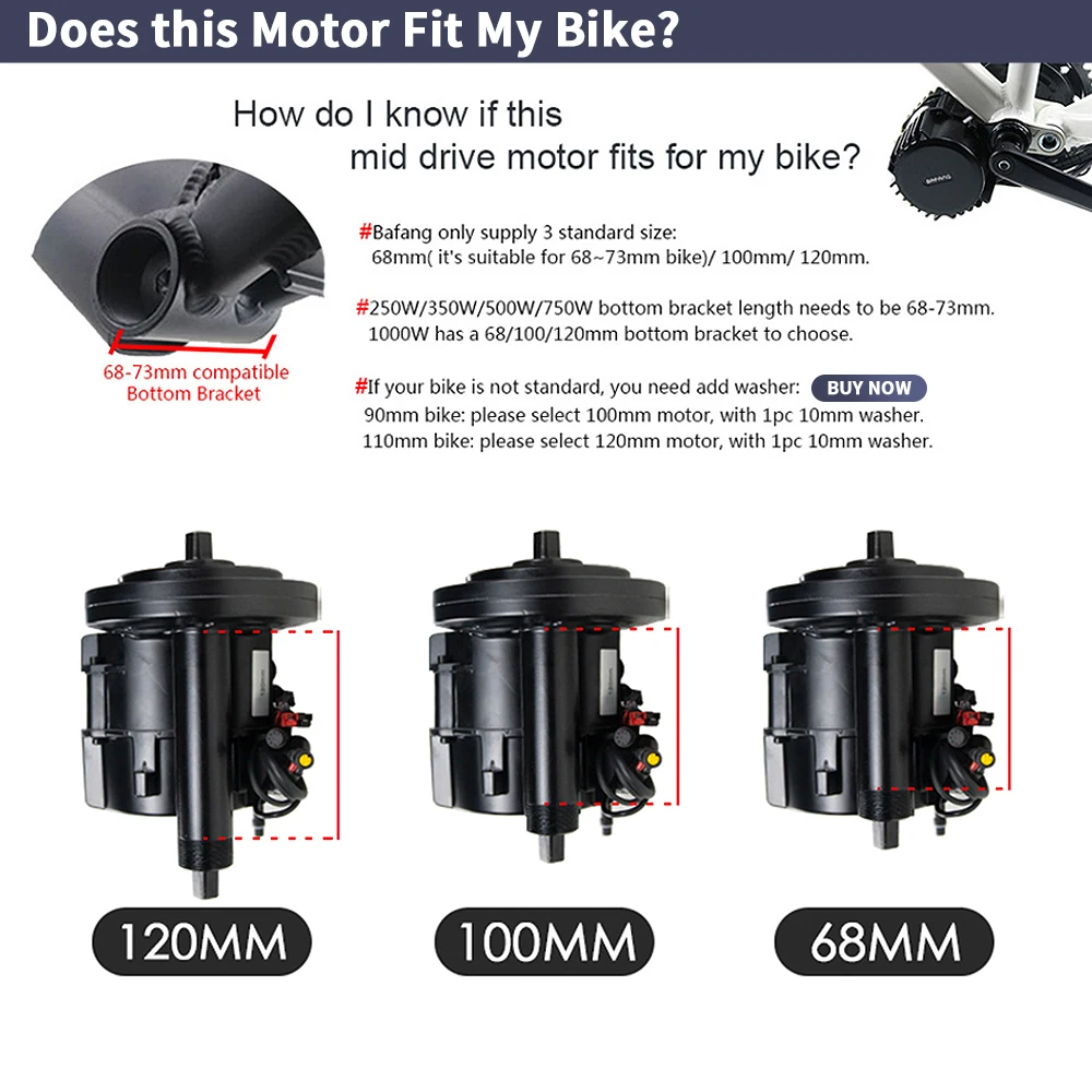 Bafang-kit de motorisation de  - Mid Drive Motor Kit 52V 1000W avis et prix