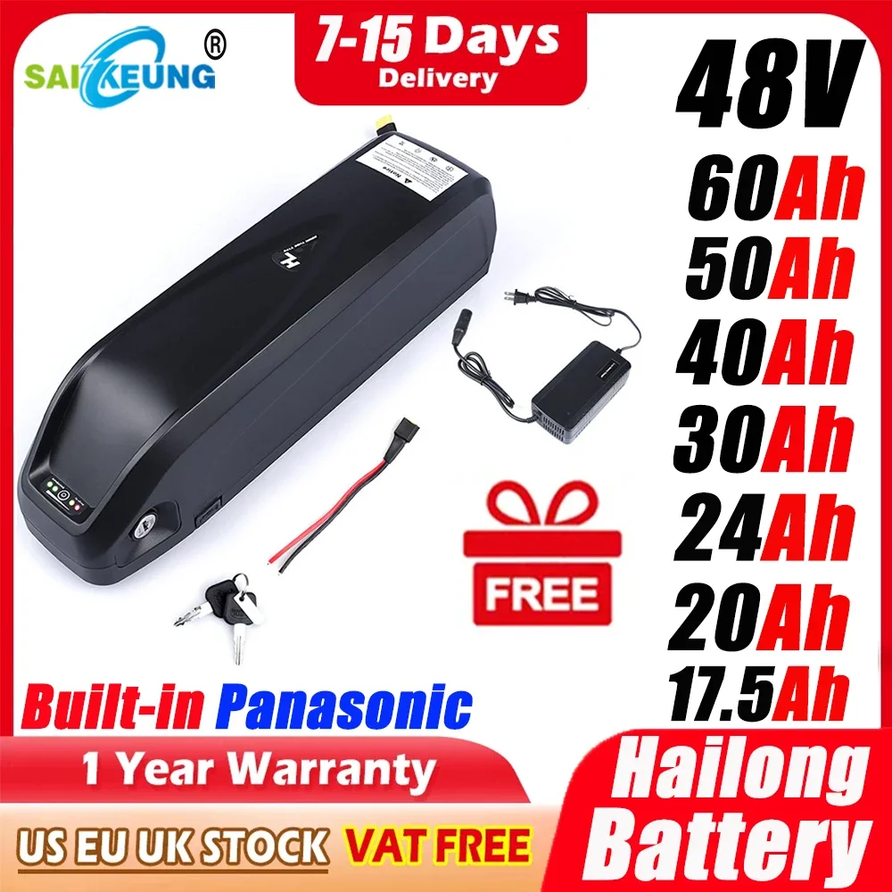 Batterie de vélo électrique or - Ebike Battery 48V 20Ah Hailong avis et prix