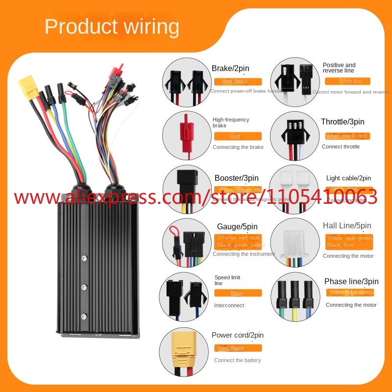 Système de commande de véhicul - Sine Wave Controller 48V 72V 80A avis et prix